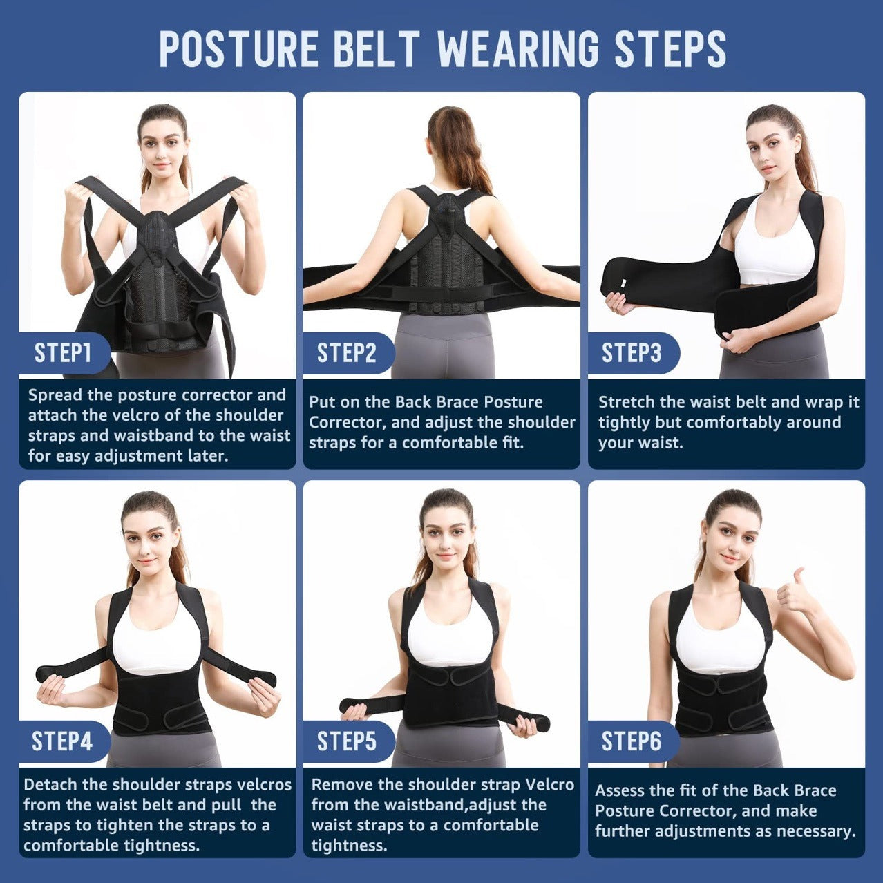 Strong Support Posture Correction Belt